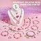 1000Pcs Pearl Beads for Bracelets Making -4mm 6mm White Pearl Beads with Gold Spacer Bead & Shell Jewelry for Bracelet Necklace DIY Craft Making Kit, Beach Theme Friendship Jewelry Making Kit